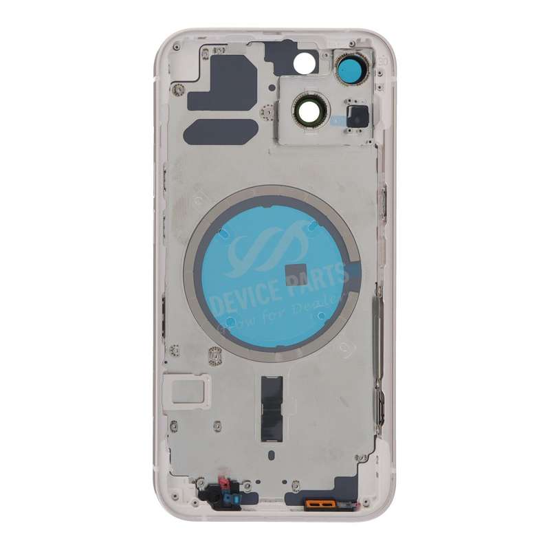 Middle Frame + Battery Door + Back Camera Lens and Bezel + Side Buttons + SIM Card Tray with Magn...