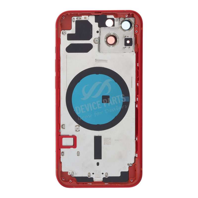 Middle Frame + Battery Door + Back Camera Lens and Bezel + Side Buttons + SIM Card Tray with Magn...