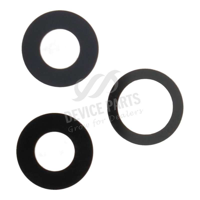 Back Camera Lens for iPhone 12 Pro Black HQ 3pcs in one set