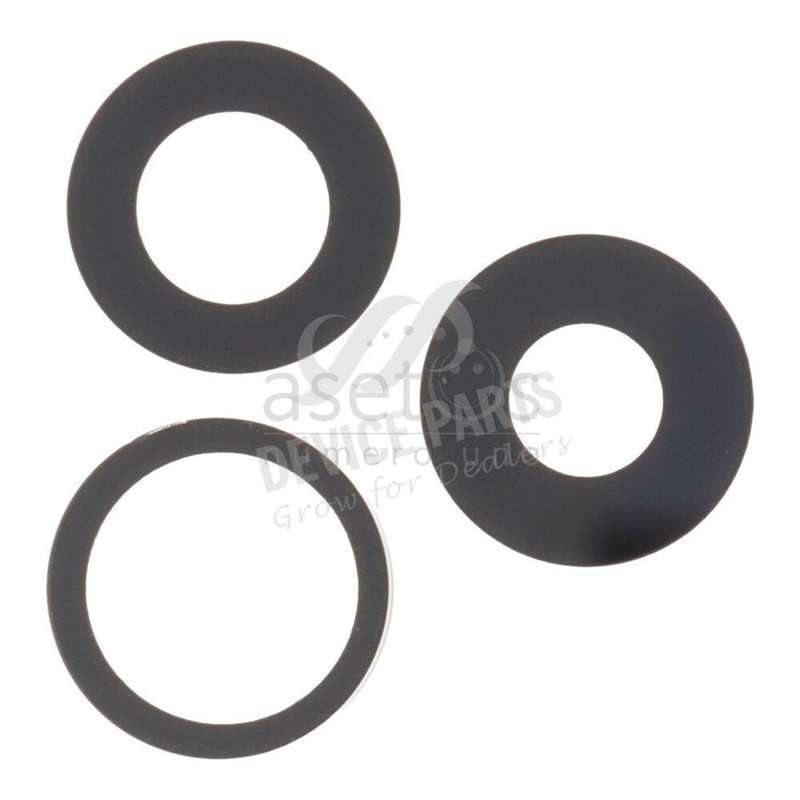 Back Camera Lens for iPhone 13 Pro 6.1"/13 Pro Max 6.7" Black HQ 3pcs in one set