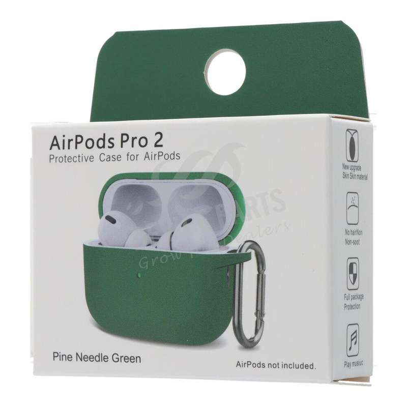 Anti-drop Silicone Thickened Earphone Case for AirPods Pro 2nd Pine Green