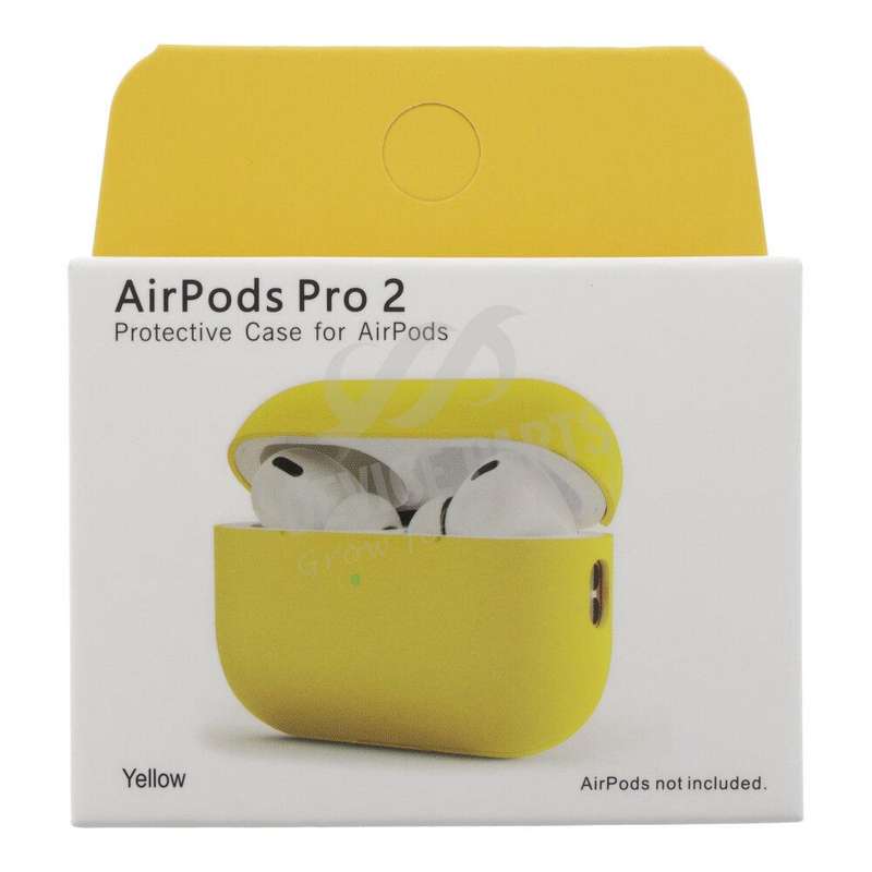 Ultra-thin Liquid Silicone Case for AirPods Pro 2nd Yellow