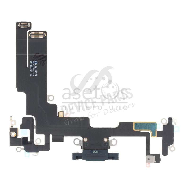 Charging Port Flex Cable for iPhone 14 Black Ori