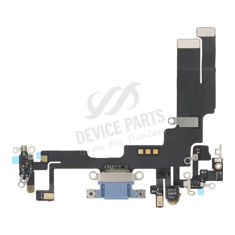 Charging Port Flex Cable for iPhone 14 Blue Ori