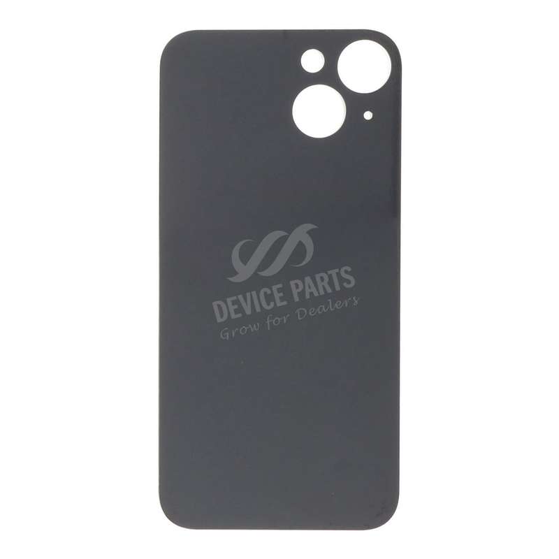 Battery Door with Adhesive for iPhone 14 Large Hole Black OEM
