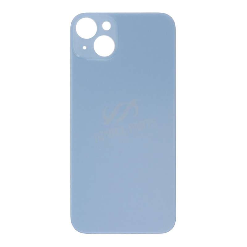 Battery Door with Adhesive for iPhone 14 Plus Large Hole Blue OEM
