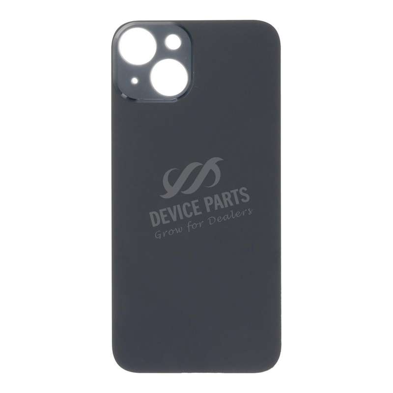 Battery Door with Adhesive for iPhone 14 Large Hole Black HQ