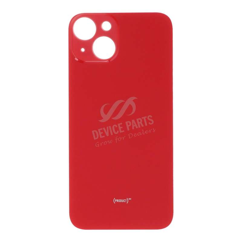 Battery Door with Adhesive for iPhone 14 Large Hole Red HQ