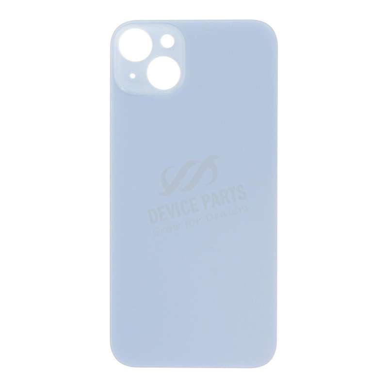 Battery Door with Adhesive for iPhone 14 Plus Large Hole Blue HQ