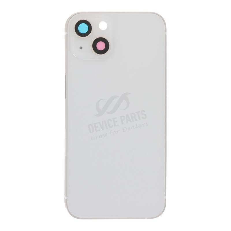 Middle Frame + Battery Door + Back Camera Lens and Bezel + Side Buttons + SIM Card Tray with Magn...