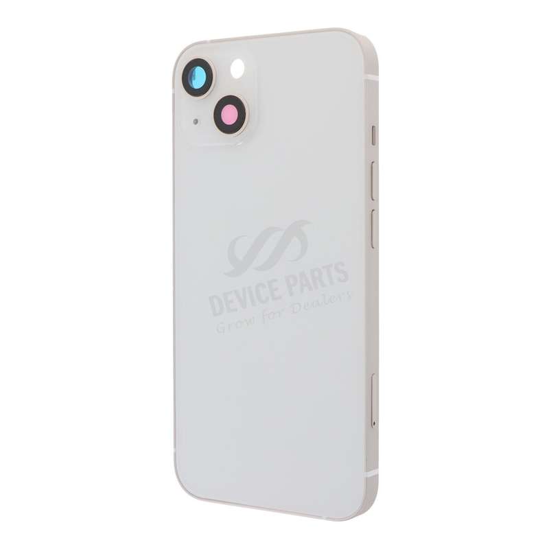 Middle Frame + Battery Door + Back Camera Lens and Bezel + Side Buttons + SIM Card Tray with Magn...