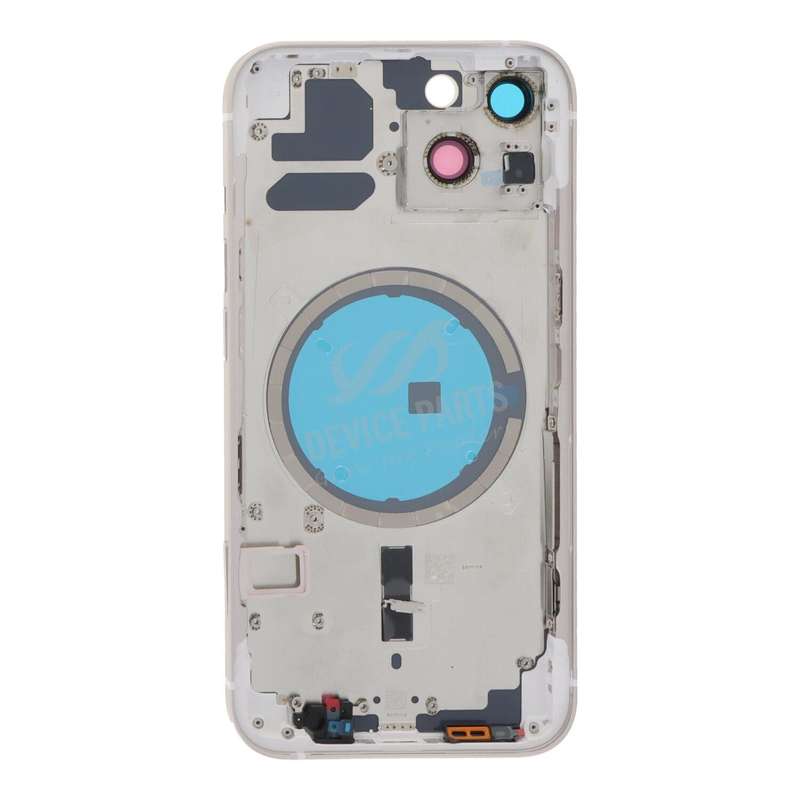 Middle Frame + Battery Door + Back Camera Lens and Bezel + Side Buttons + SIM Card Tray with Magn...