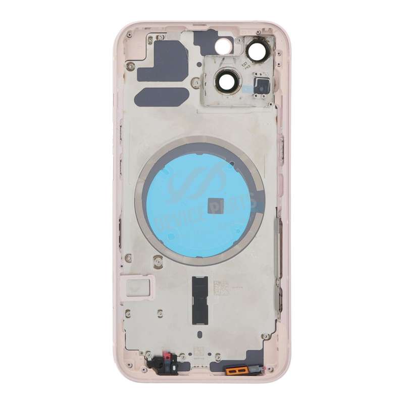 Middle Frame + Battery Door + Back Camera Lens and Bezel + Side Buttons + SIM Card Tray with Magn...