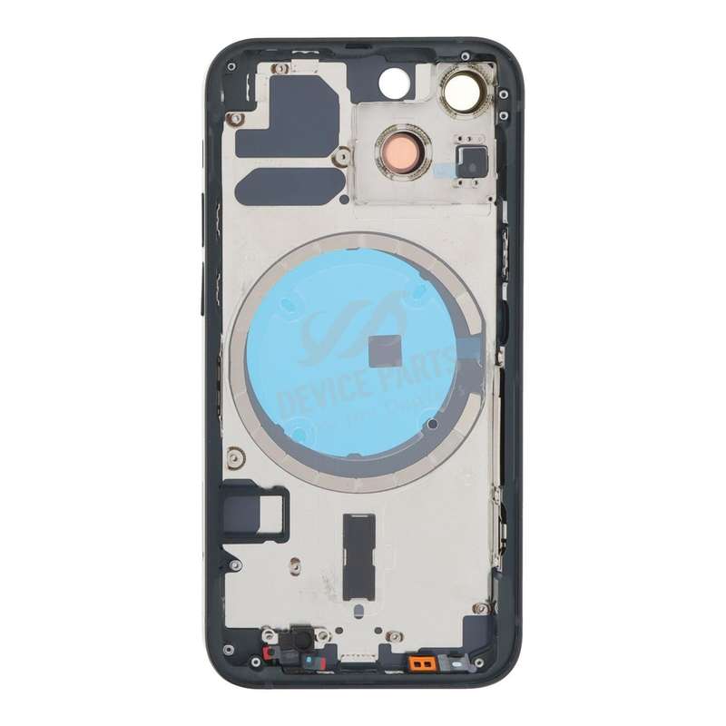 Middle Frame + Battery Door + Back Camera Lens and Bezel + Side Buttons + SIM Card Tray with Magn...