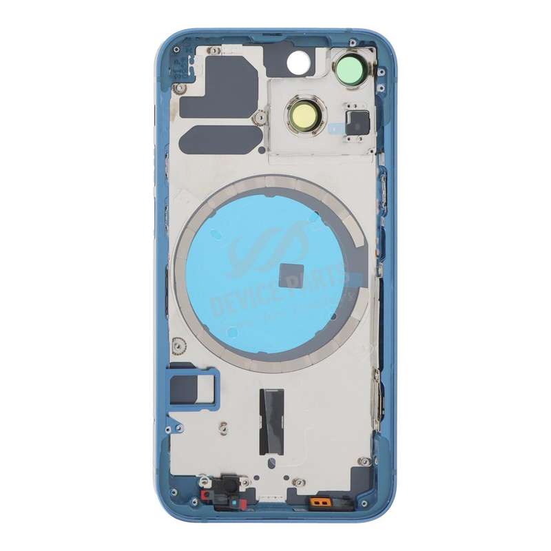Middle Frame + Battery Door + Back Camera Lens and Bezel + Side Buttons + SIM Card Tray with Magn...