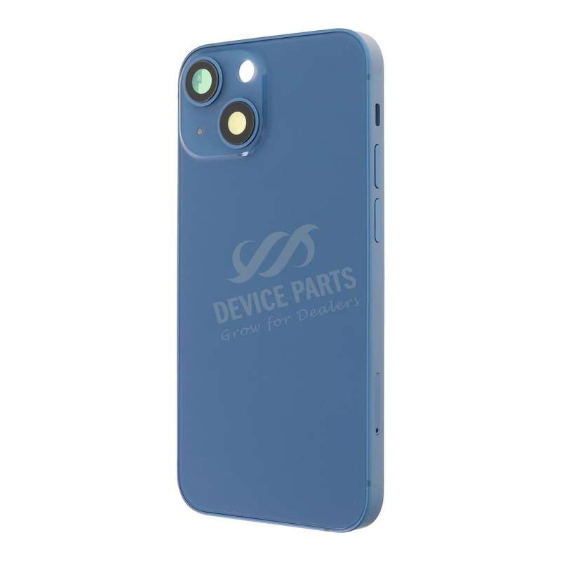 Middle Frame + Battery Door + Back Camera Lens and Bezel + Side Buttons + SIM Card Tray with Magn...