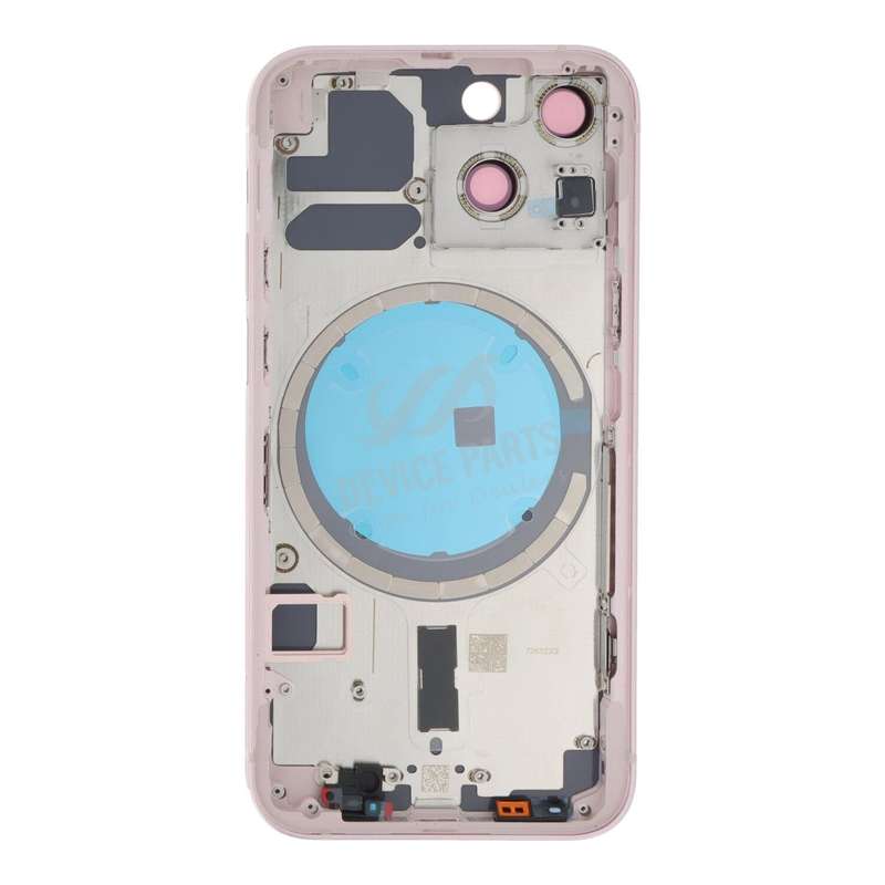 Middle Frame + Battery Door + Back Camera Lens and Bezel + Side Buttons + SIM Card Tray with Magn...