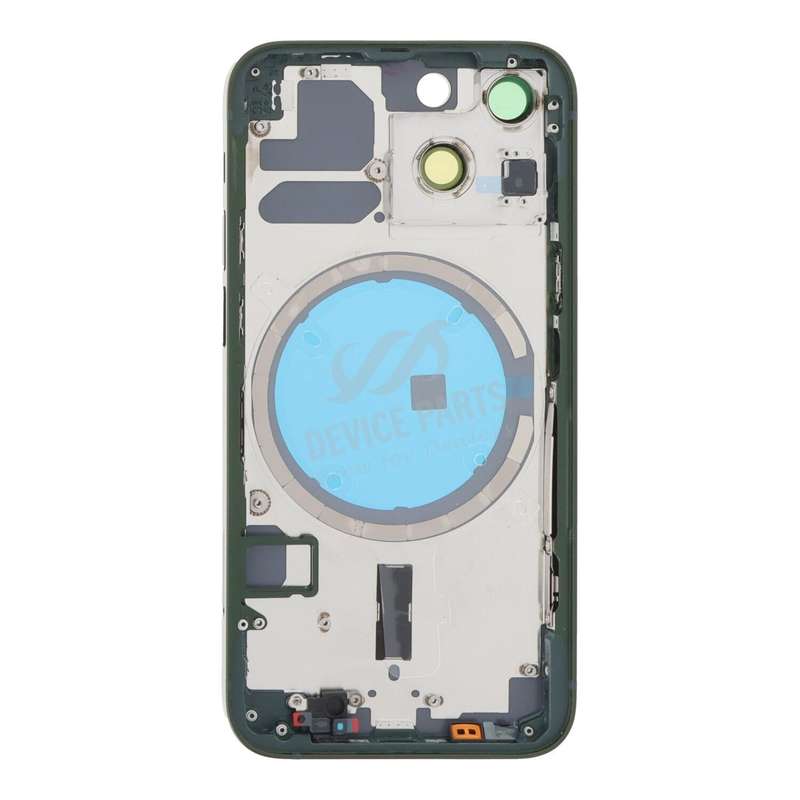 Middle Frame + Battery Door + Back Camera Lens and Bezel + Side Buttons + SIM Card Tray with Magn...
