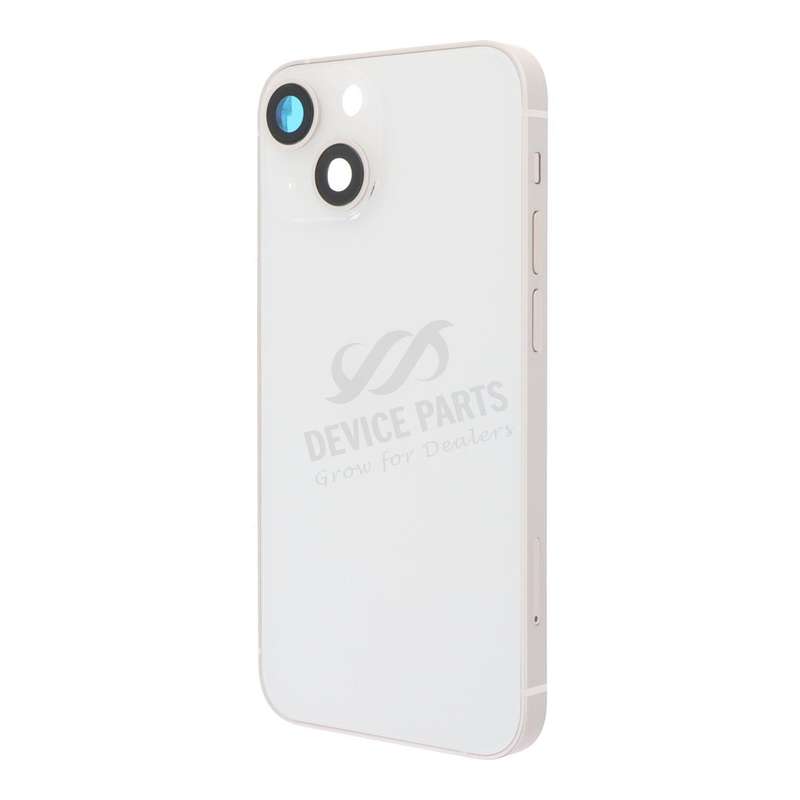 Middle Frame + Battery Door + Back Camera Lens and Bezel + Side Buttons + SIM Card Tray with Magn...