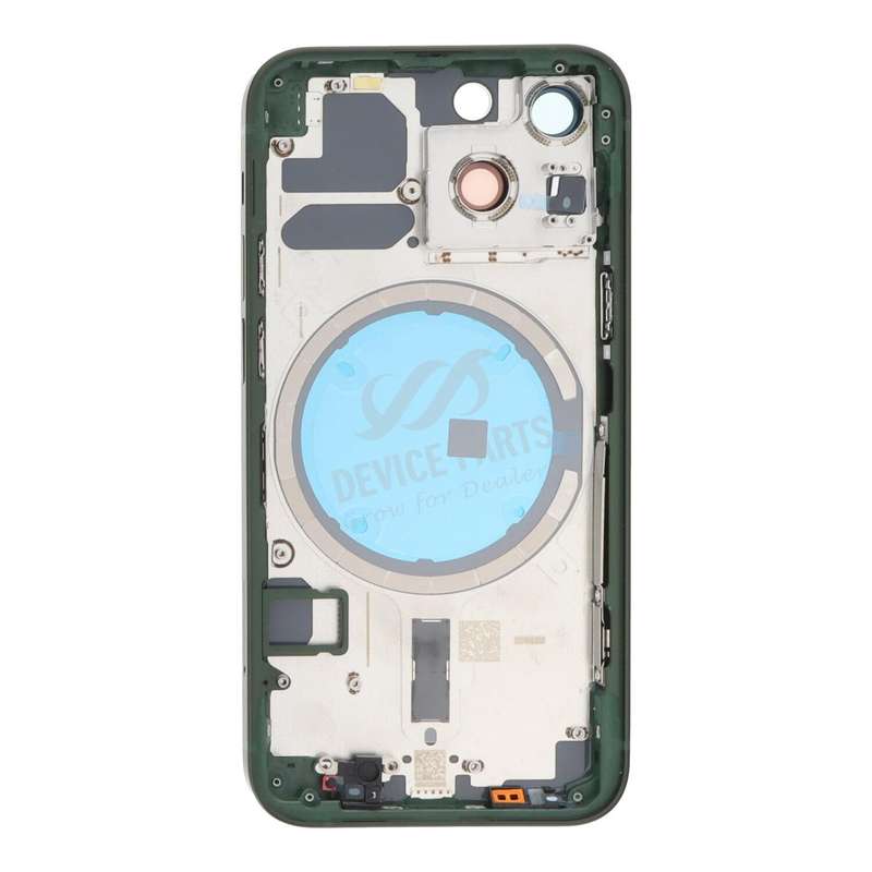 Middle Frame + Battery Door + Back Camera Lens and Bezel + Side Buttons + SIM Card Tray with Magn...