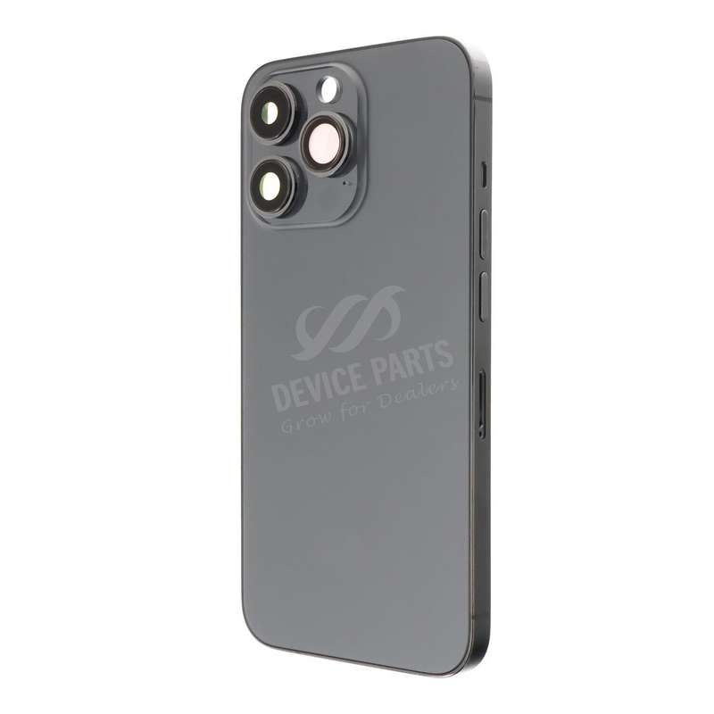 Middle Frame + Battery Door + Back Camera Lens and Bezel + Side Buttons + SIM Card Tray with Magn...