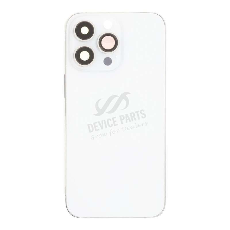Middle Frame + Battery Door + Back Camera Lens and Bezel + Side Buttons + SIM Card Tray with Magn...