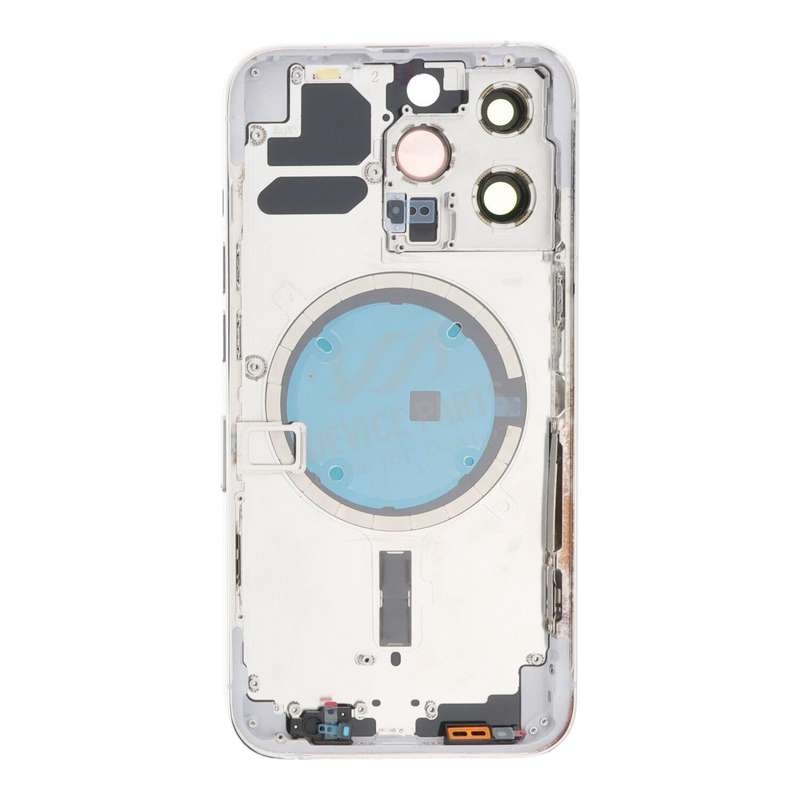Middle Frame + Battery Door + Back Camera Lens and Bezel + Side Buttons + SIM Card Tray with Magn...