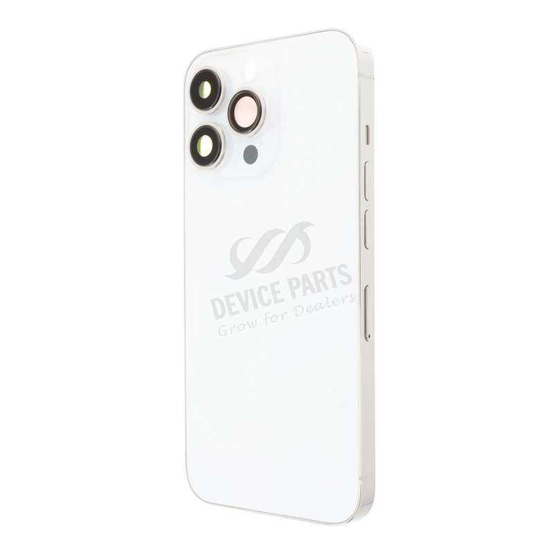 Middle Frame + Battery Door + Back Camera Lens and Bezel + Side Buttons + SIM Card Tray with Magn...