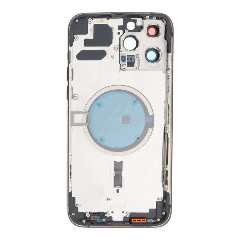 Middle Frame + Battery Door + Back Camera Lens and Bezel + Side Buttons + SIM Card Tray with Magn...