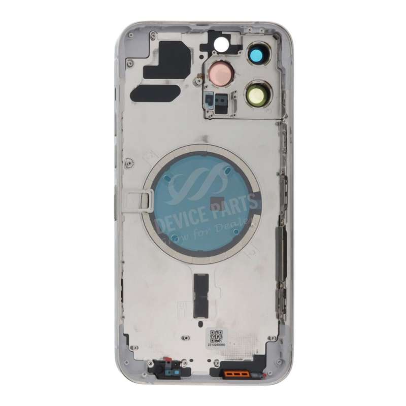 Middle Frame + Battery Door + Back Camera Lens and Bezel + Side Buttons + SIM Card Tray with Magn...