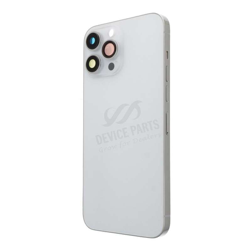 Middle Frame + Battery Door + Back Camera Lens and Bezel + Side Buttons + SIM Card Tray with Magn...