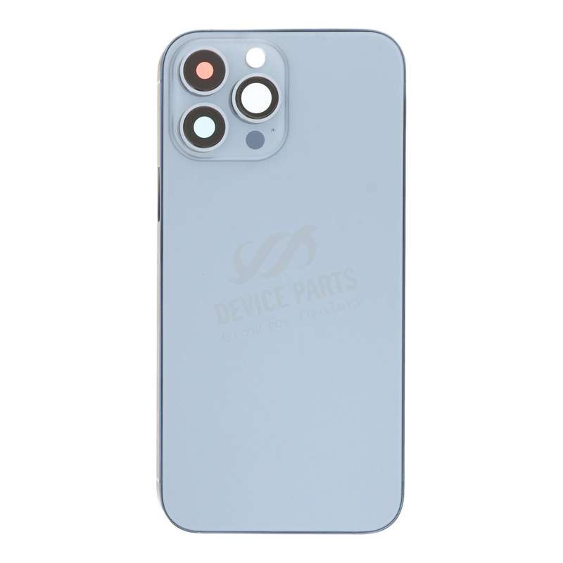 Middle Frame + Battery Door + Back Camera Lens and Bezel + Side Buttons + SIM Card Tray with Magn...