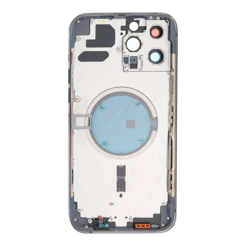 Middle Frame + Battery Door + Back Camera Lens and Bezel + Side Buttons + SIM Card Tray with Magn...