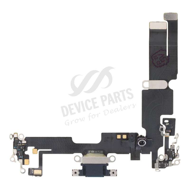 Charging Port Flex Cable for iPhone 14 Plus Black Ori R