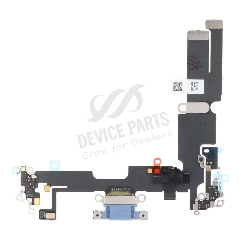 Charging Port Flex Cable for iPhone 14 Plus Blue Ori R