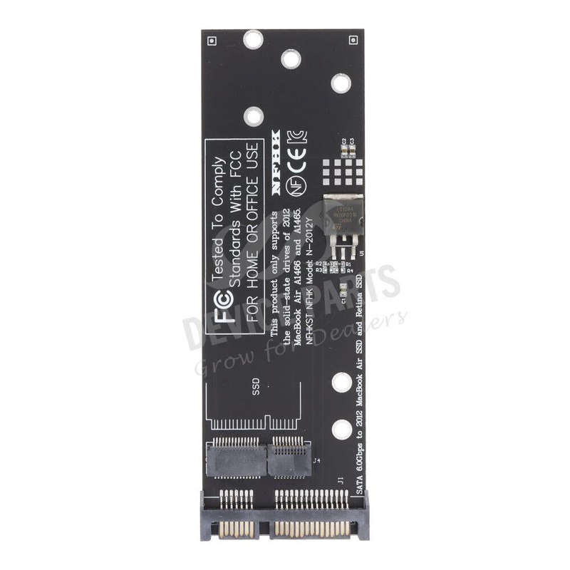 SSD to SATA Adapter for MacBook Retina Pro 15.4" A1398/Macbook Retina Pro 13.3" A1425 2012 Black ...