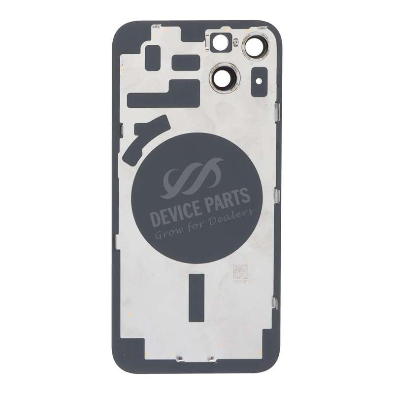 Battery Door + Back Camera Lens and Bezel for iPhone 14 Black OEM