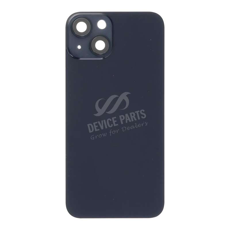 Battery Door + Back Camera Lens and Bezel for iPhone 14 Black OEM