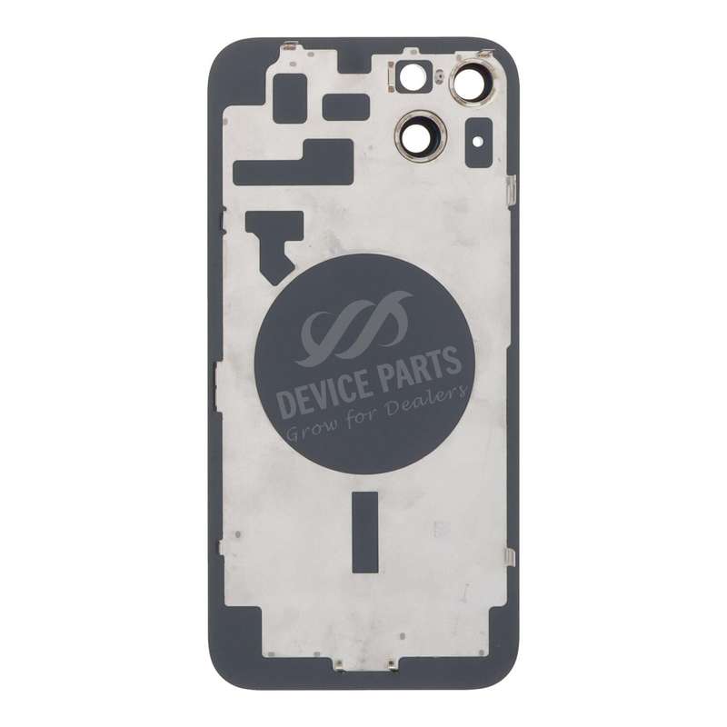 Battery Door + Back Camera Lens and Bezel for iPhone 14 Plus Black OEM