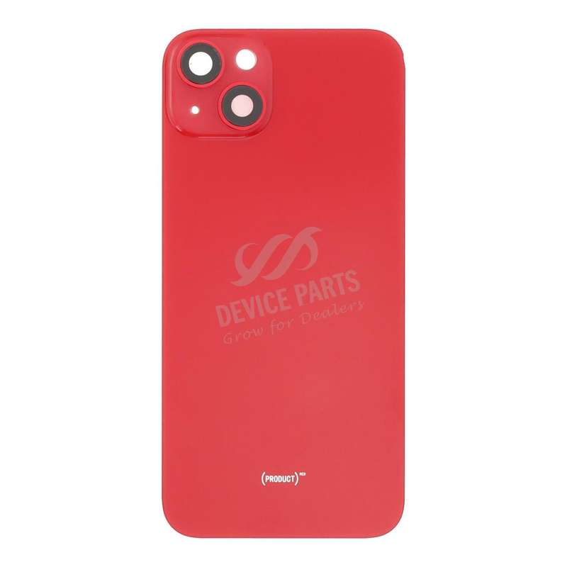 Battery Door + Back Camera Lens and Bezel for iPhone 14 Plus Red OEM