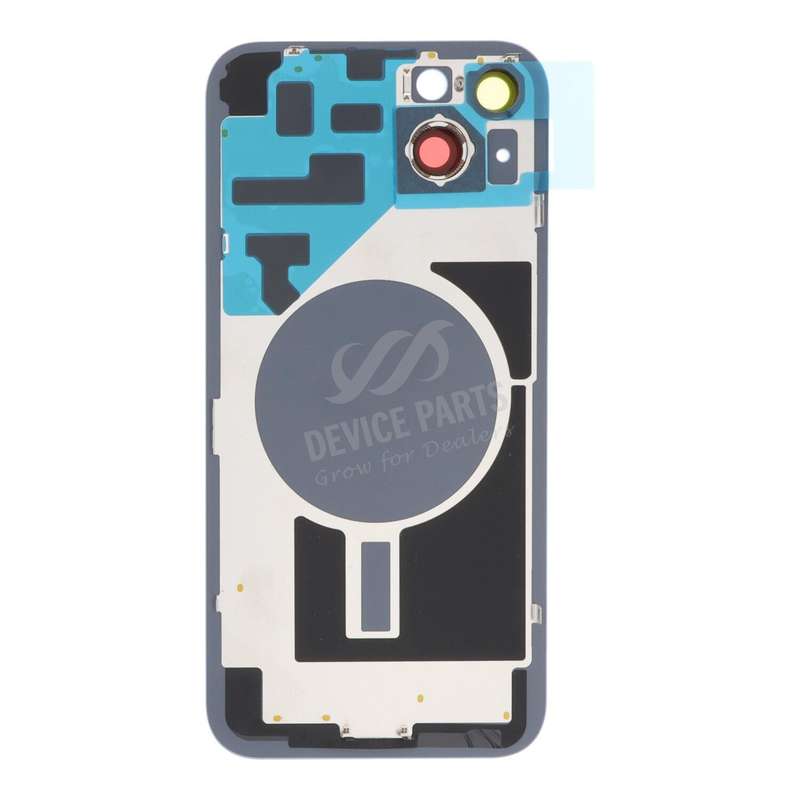 Battery Door + Back Camera Lens and Bezel for iPhone 14 Plus Blue OEM
