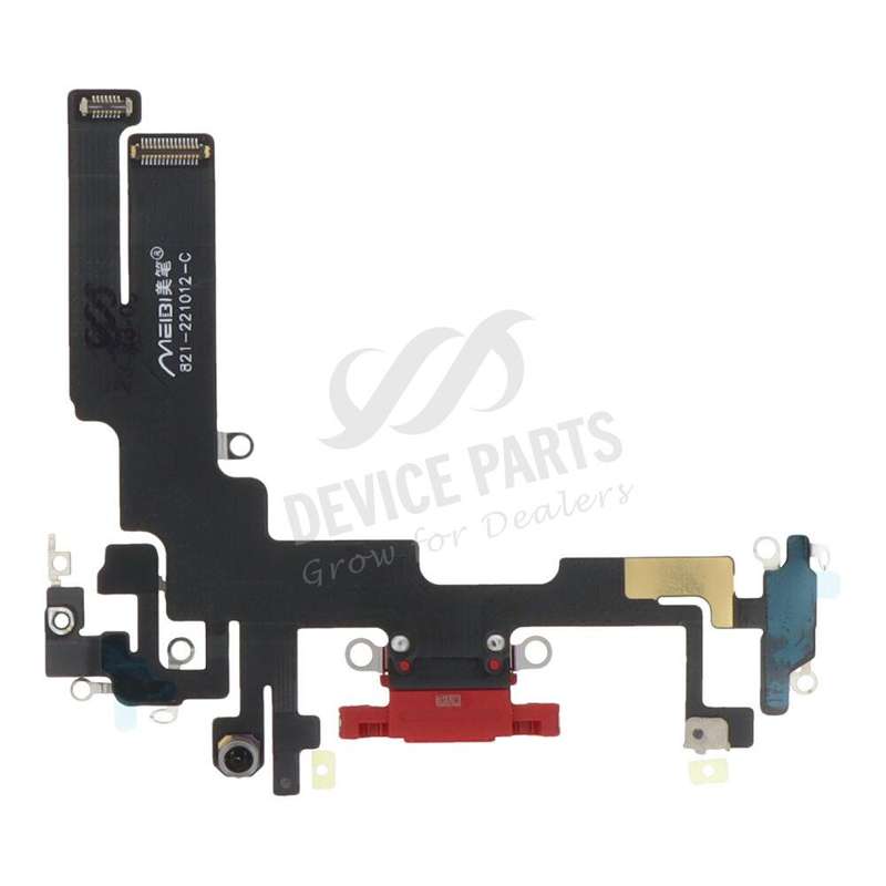 Charging Port Flex Cable for iPhone 14 Red HQ