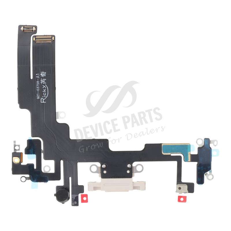 Charging Port Flex Cable for iPhone 14 White OEM