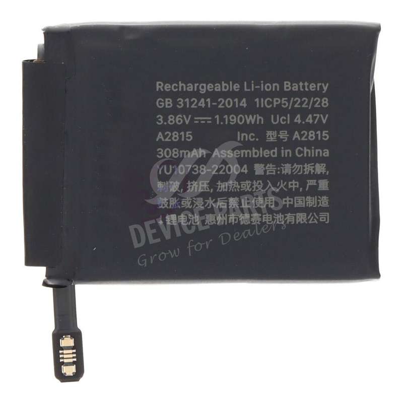 A2815 308mAh Battery + Battery Adhesive for Apple Watch Series 8 45mm Ori R