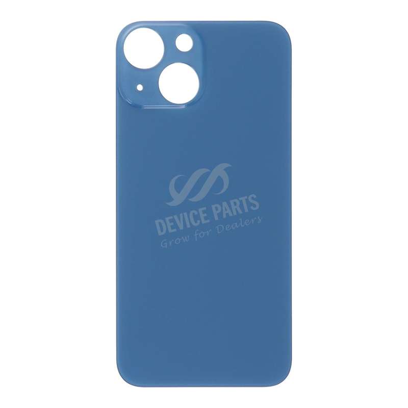 Battery Door with Adhesive for iPhone 13 Mini 5.4" Large Hole Blue without Logo OEM