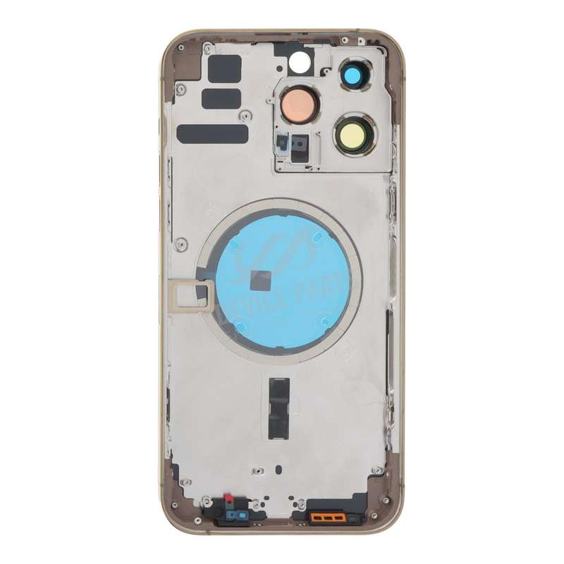 Middle Frame + Battery Door + Back Camera Lens and Bezel + Side Buttons + SIM Card Tray with Magn...