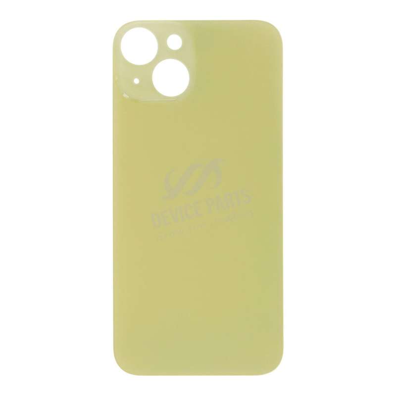 Battery Door with Adhesive for iPhone 14 Large Hole Yellow HQ