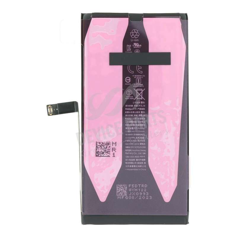 4323mAh Battery + Battery Adhesive for iPhone 14 Plus OEM