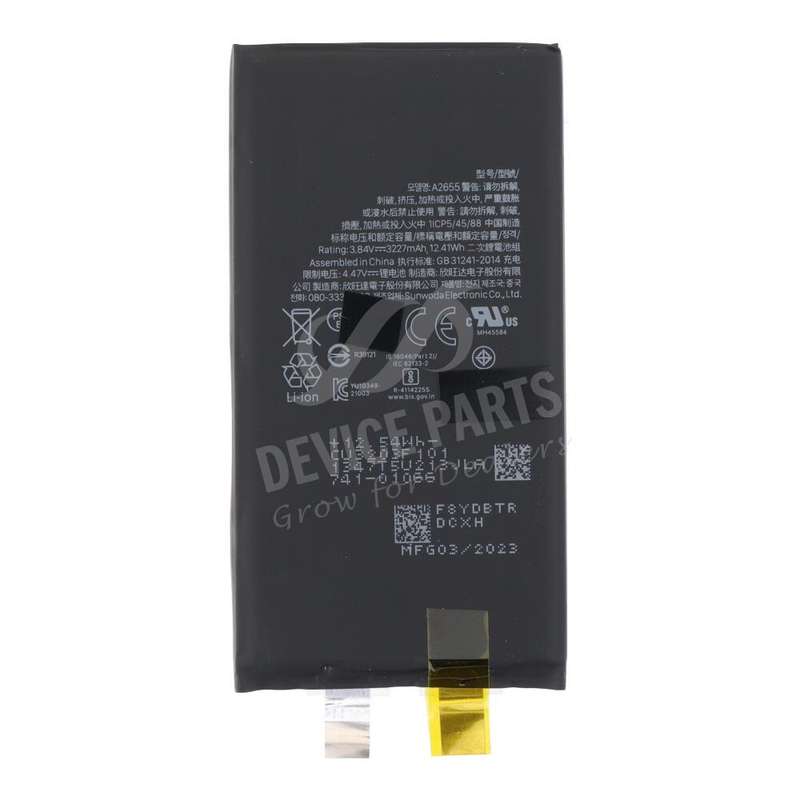 3227mAh Battery Cell + Battery Adhesive for iPhone 13 6.1" OEM