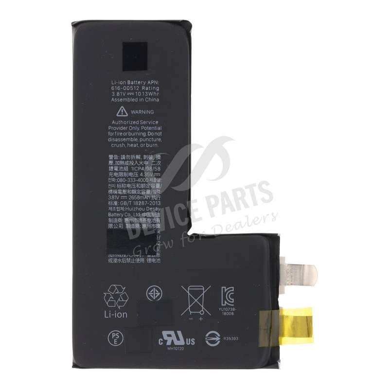 616-00514 2658mAh Battery Cell + Battery Adhesive for iPhone XS OEM